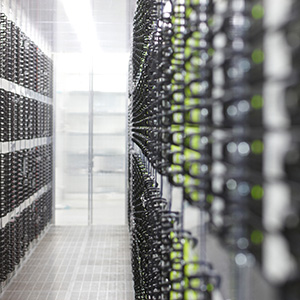 Koude gang in STRATO serverruimte