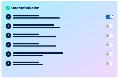Illustratie van een geactiveerde doorschakeling
