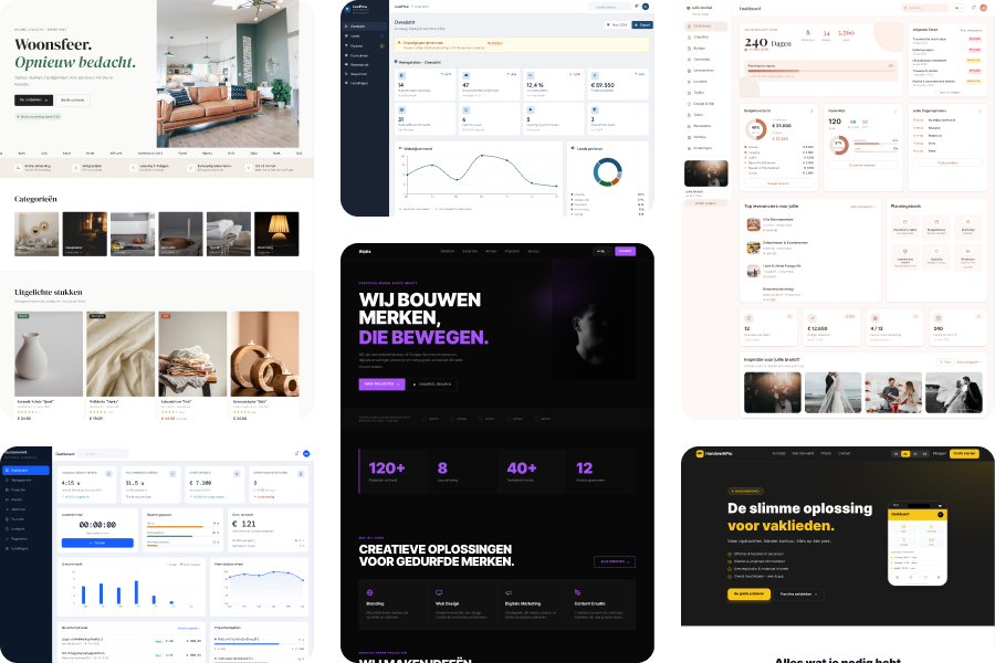 Galerie van verschillende design-templates