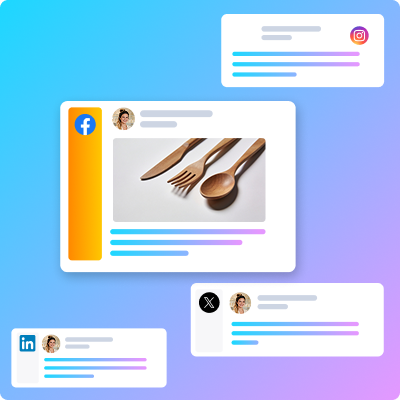 Verschillende social media-posts