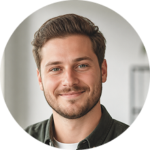 Portret van Adrian Brodersen, zelfstandig IT-trainer