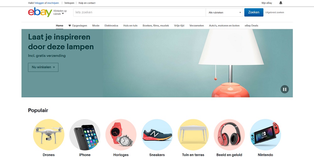 Online marktplaatsen in Nederland: eBay