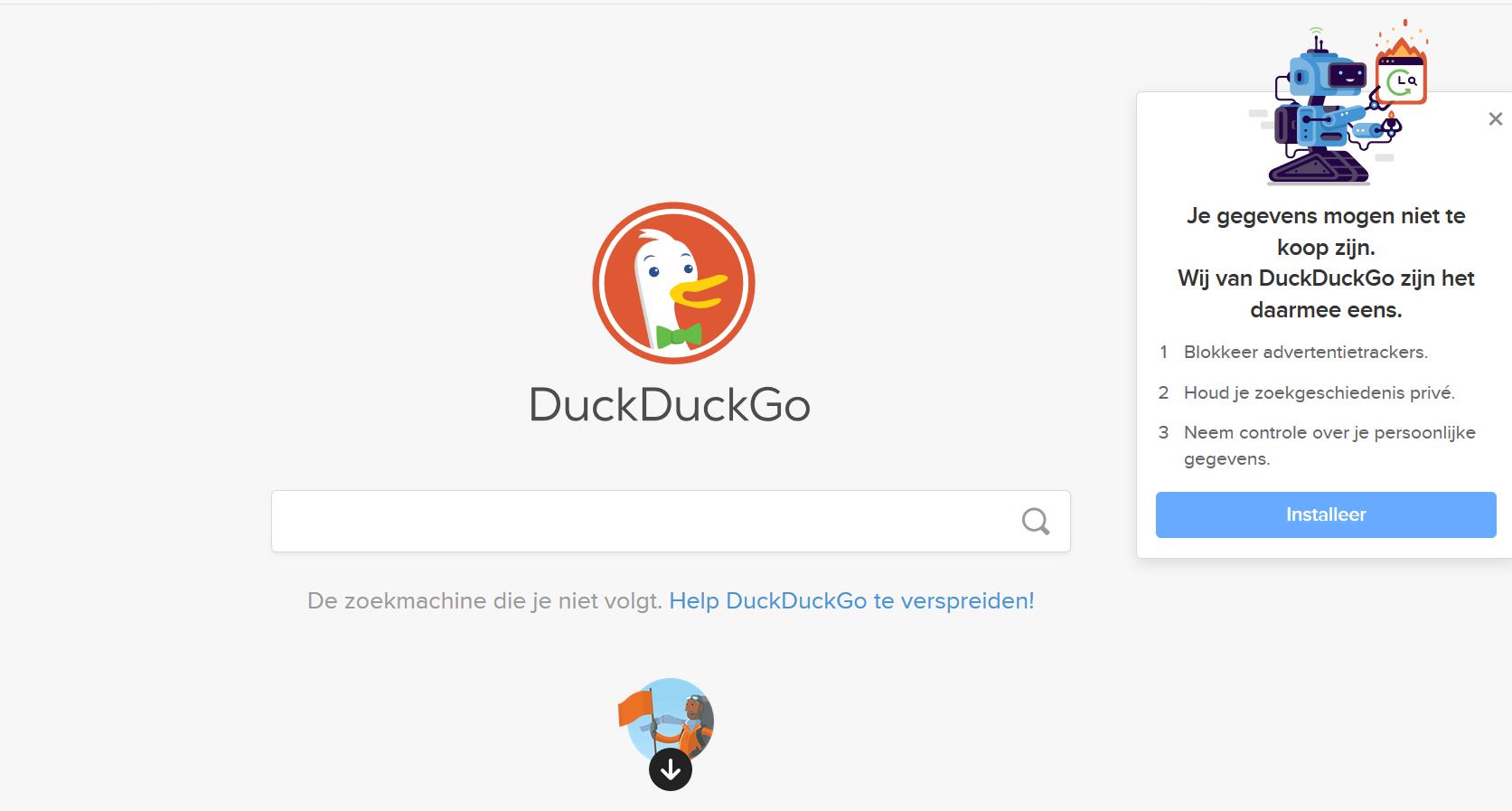 Alternatieven zoekmachines: DuckDuckGo