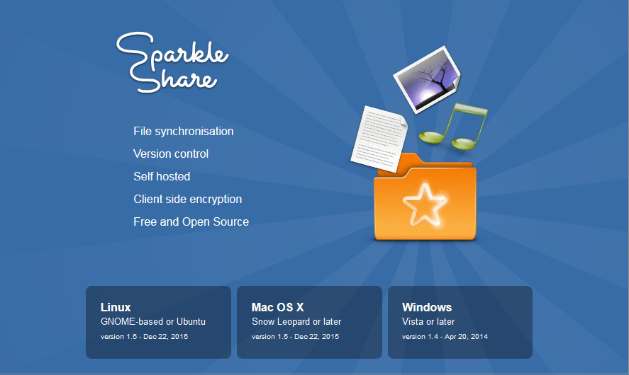 ownCloud alternatieven: Sparkleshare
