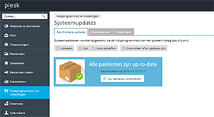 System Updates Tool voor Plesk