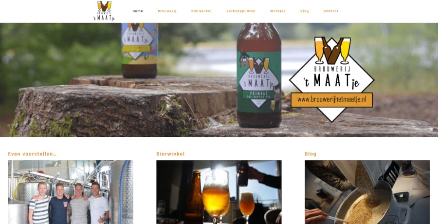 screenshot brouwerijhetmaatje.nl