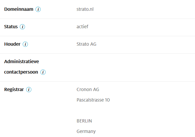 Via de Whois-gegevens van de SIDN zie je van wie een bepaald .nl-domein is.