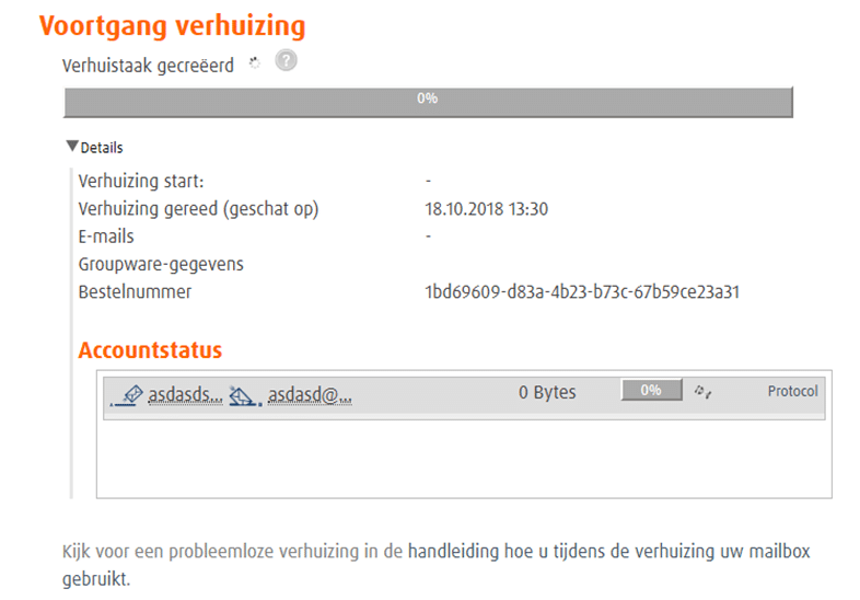 Je mail naar STRATO Webmail verhuizen - stap 4