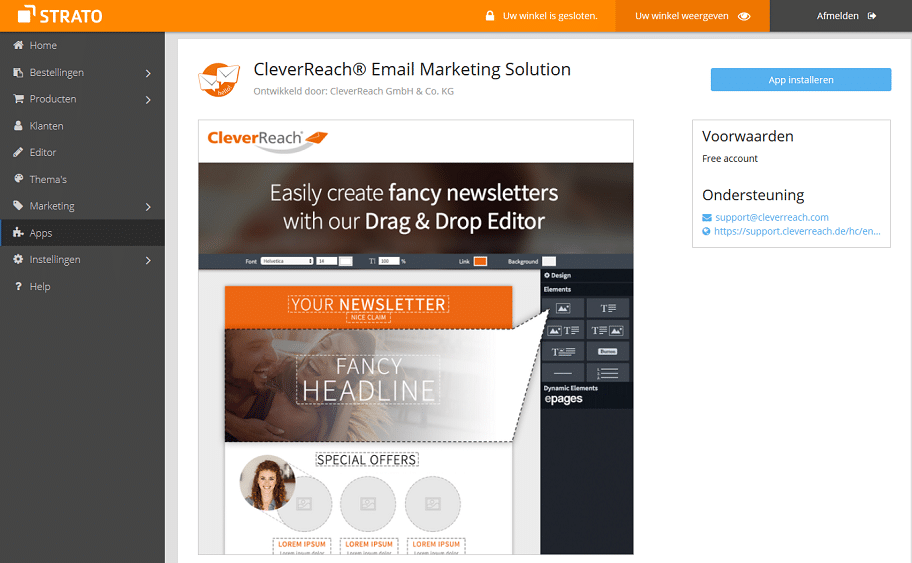 E-mailmarketing app CleverReach