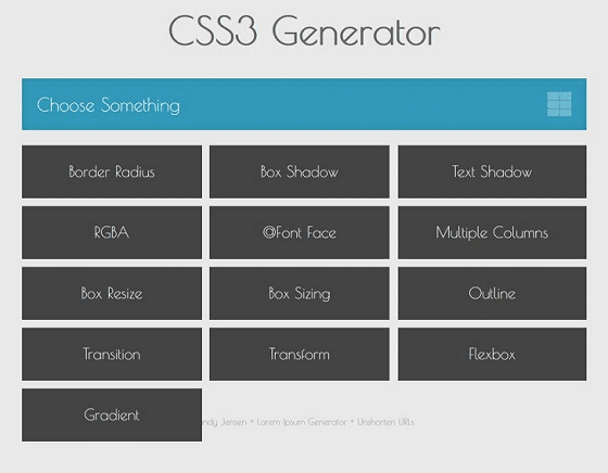 CSS3 Generator