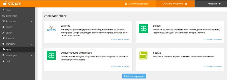 Webshop apps: voorraadbeheer