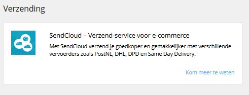 Webshop apps: verzending