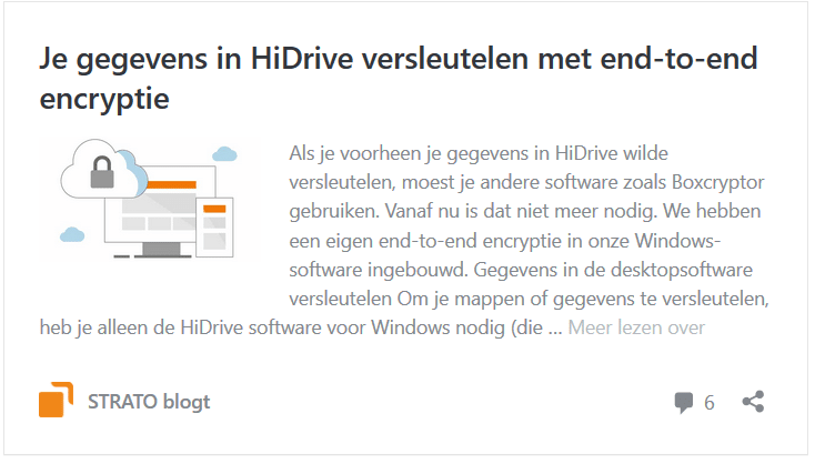 HiDrive: end-to-end-encryptie