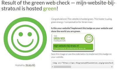 Green Web Foundation: mijn-website-bij-strato.nl is hosted green.