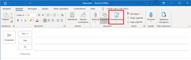 E-mailhandtekening in Outlook aanmaken