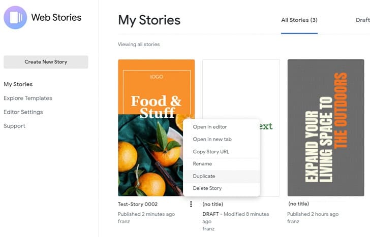 Google Web Stories: bestaande stories kun je handig hergebruiken