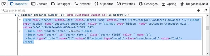 Tools voor webontwikkelaars: de broncode voor het zoekveld kopiëren 