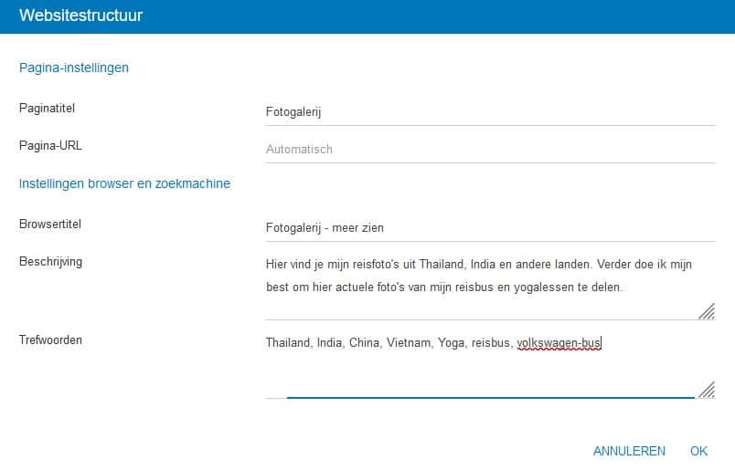 STRATO Sitebuilder: websitestructuur - SEO