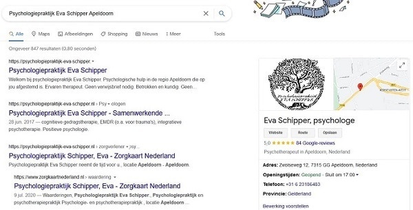 STRATO listingCoach: jouw positie in de Google zoekresultaten