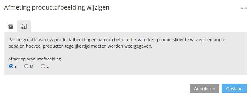 STRATO Webshop Now: afbeeldingsformaat van productslider aanpassen