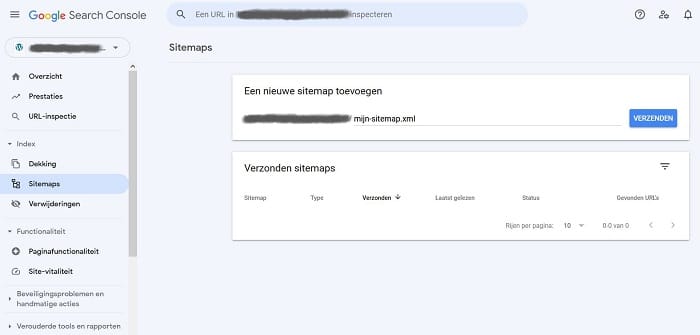 Zelf je sitemap updaten in de Google Search Console