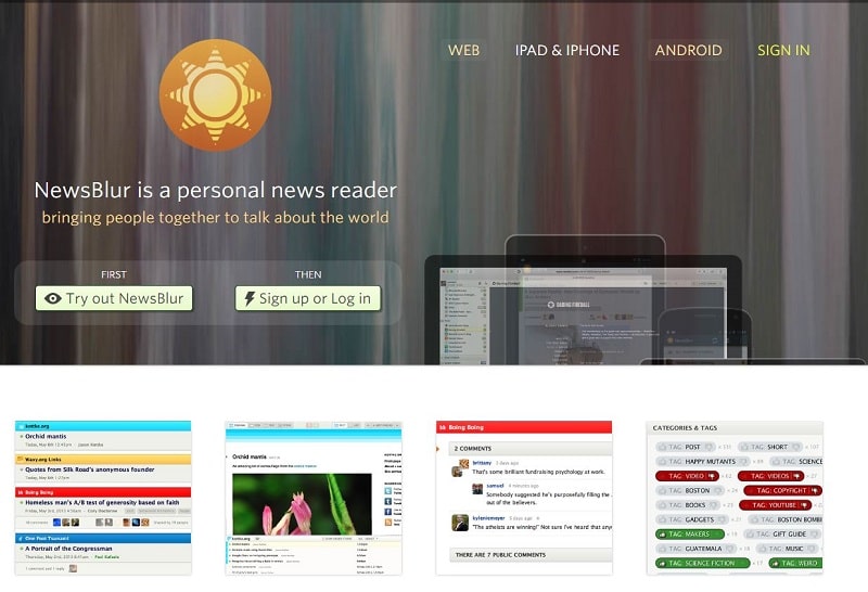 RSS-reader NewsBlur 