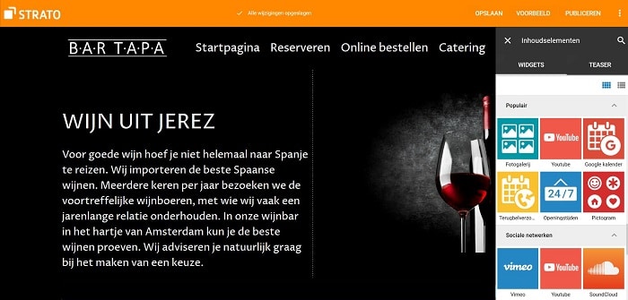 STRATO Sitebuilder: meer functionaliteit met widgets