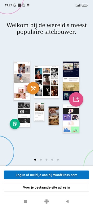 WordPress app - als eerste stap verbind je je site met de app