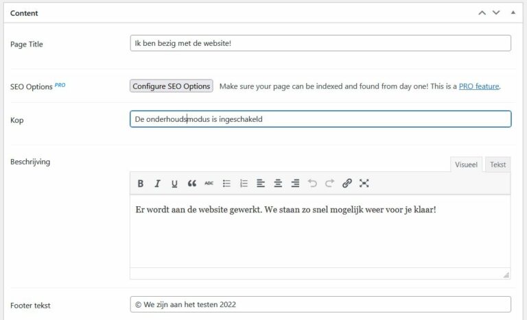 Je WordPress site in onderhoudsmodus zetten - STRATO blogt
