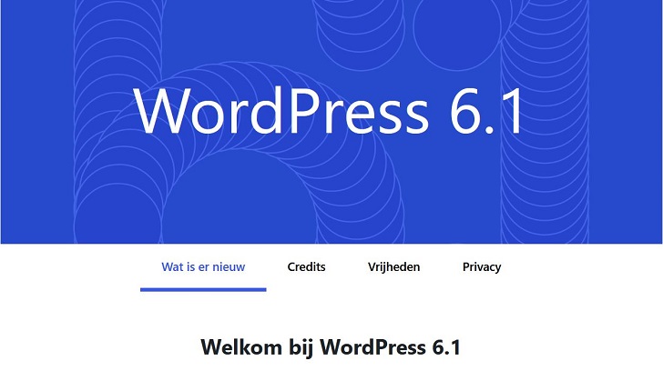 WordPress 6.1 komt met een nieuw standaardthema