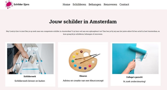 Sitebuilder biedt een ruime keus aan professionele foto's en afbeeldingen