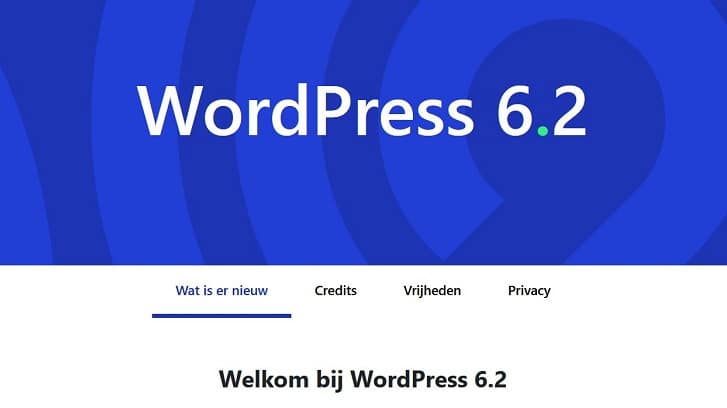 Ontdek wat er nieuw is in WordPress 6.2 “Dolphy”