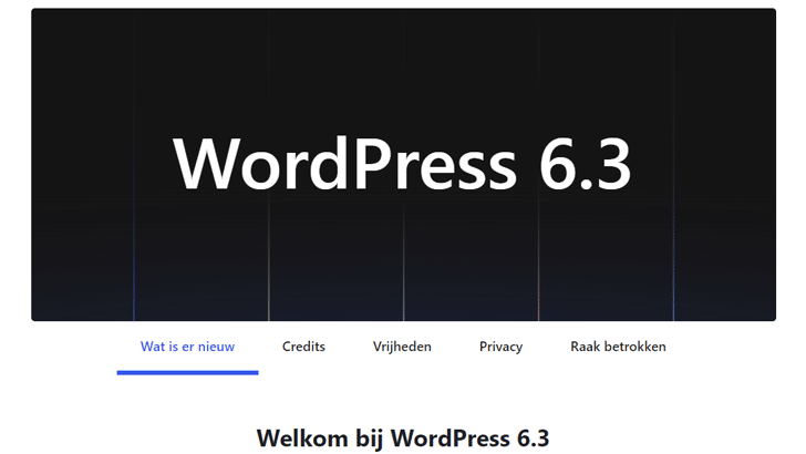 WordPress 6.3: dit zijn de nieuwe functies