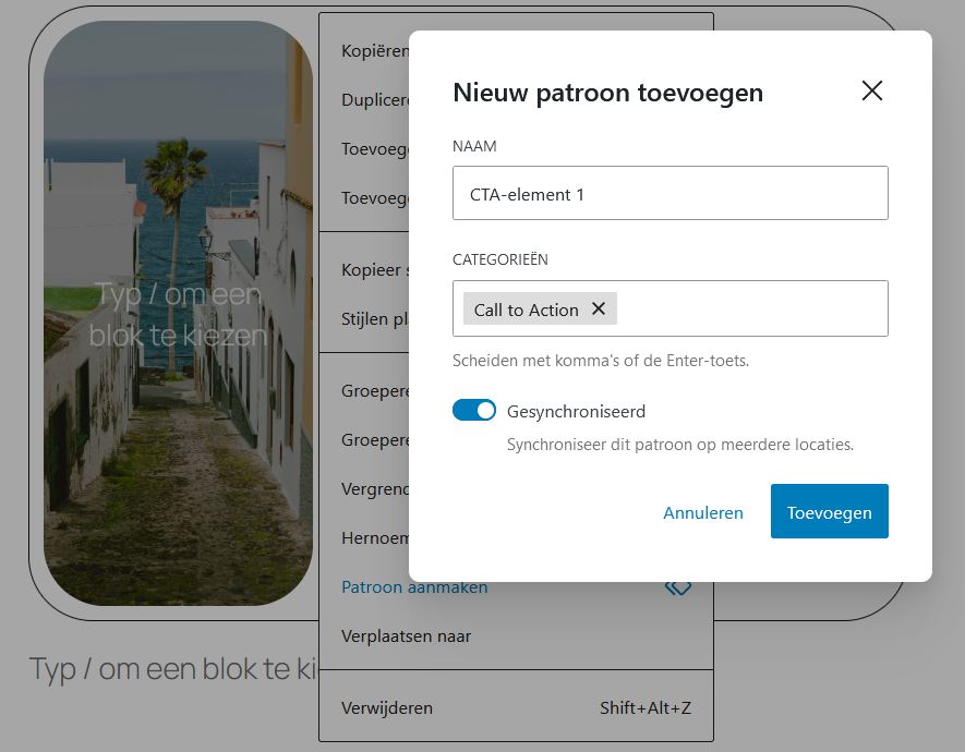 Zelf patronen maken in Twenty Twenty-Five