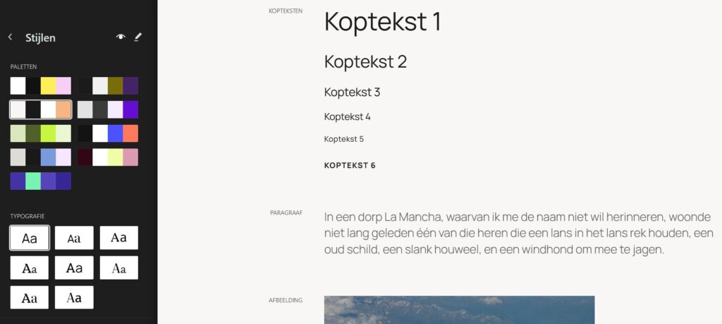 Twenty Twenty-Five: kleurpaletten en typografie