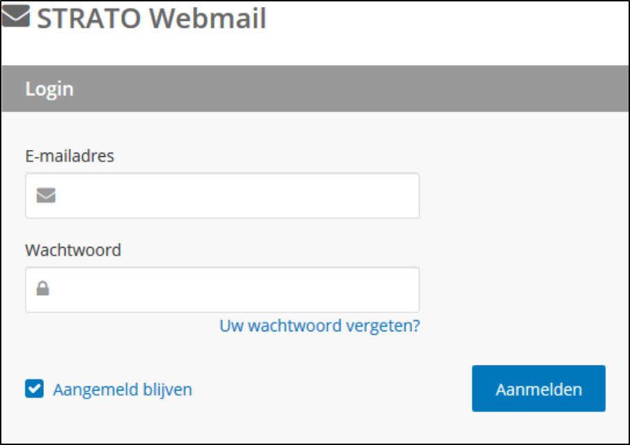 STRATO Webmail hoe log ik in? STRATO